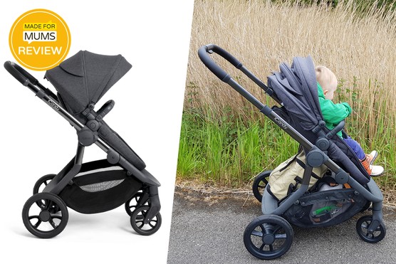 iCandy Orange pushchair outside and in a studio