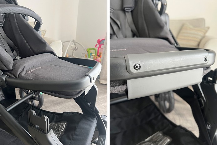 2 pictures of UPPAbaby Vista V3 pushchair foot rest