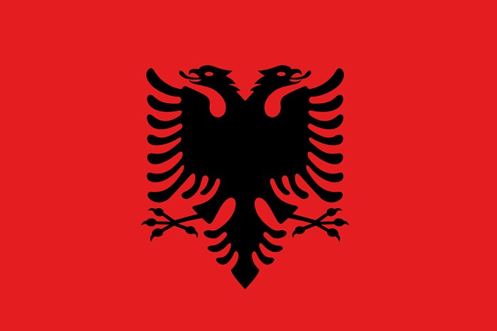 flag of Albania
