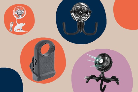 4 product shots of pram fans