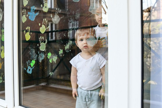 children in self-isolation