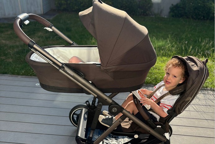 Cybex e-Gazelle pushchair in double mode