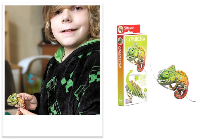 eugy toy being tested by child eugy toy being tested by child