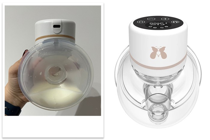 fraupow wearable pump being tested by mum sandy fraupow wearable pump being tested by mum sandy