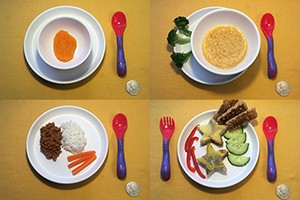 food portion sizes for a baby month by month