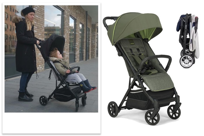 Inglesina Quid 2 compact fold pushchair being tested