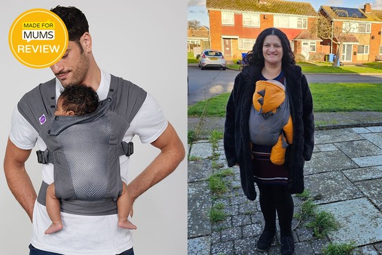 Izmi Breeze Baby Carrier review - tester picture and product shot Izmi Breeze Baby Carrier review - tester picture and product shot