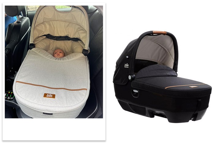 Joie Calmi car cot tester picture and product shot