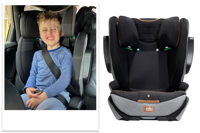 Joie i-Traver car seat tester picture and product shot
