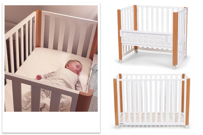 Kinderkraft Koya baby cot tested with a baby