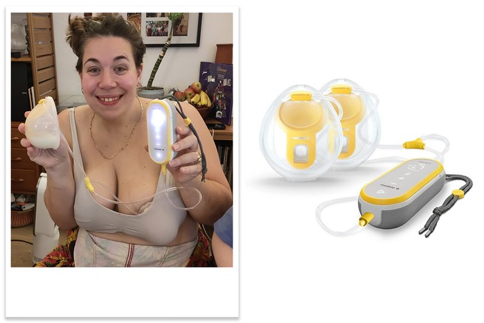 Medela Freestyle Hands-free Double Electric Wearable Breast Pump tester picture and product shot Medela Freestyle Hands-free Double Electric Wearable Breast Pump tester picture and product shot