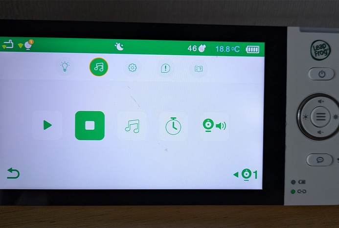 Noise settings on LeapFrog LF2936FHD baby monitor