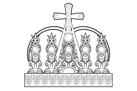 King crown template to print and make