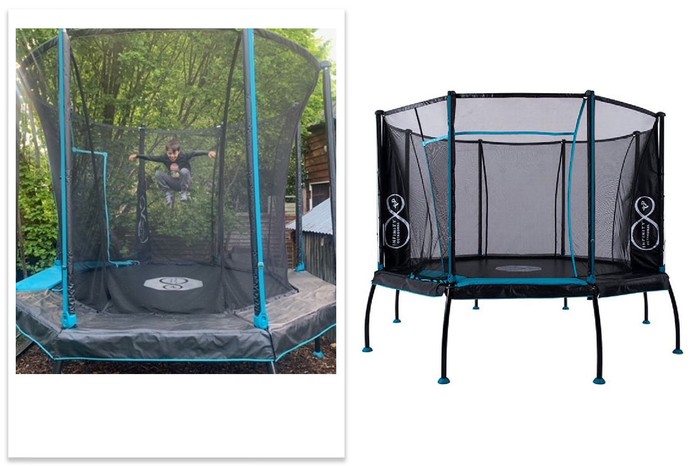 TP Toys Infinity trampoline with child tester