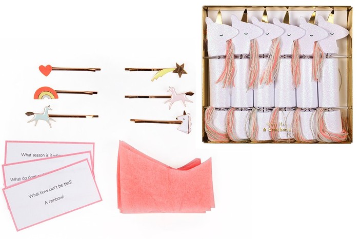 Unicorn glitter small crackers