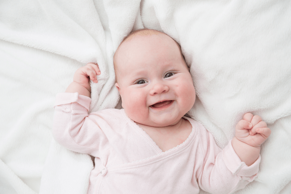 when do babies laugh baby girl laughing