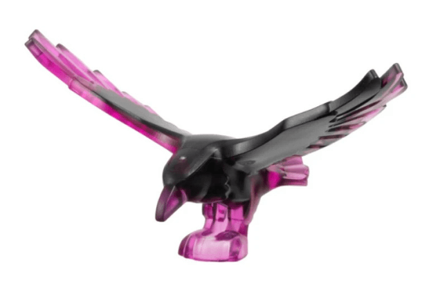 lego animals LEGO Animal City Trans–Dark Pink Raven Bird with Marbled Black Pattern Minifigure LEGO Animal City Trans–Dark Pink Raven Bird with Marbled Black Pattern Minifigure